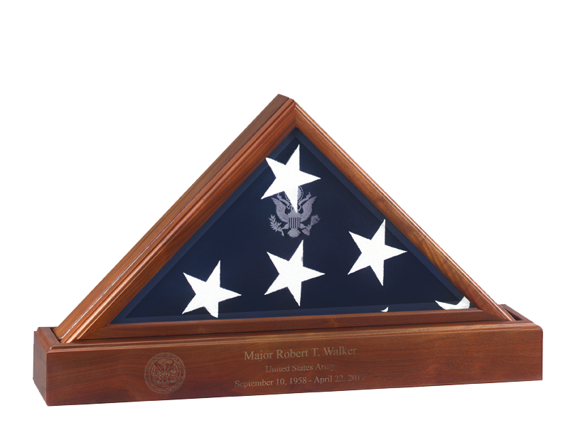 Flags Connections Eternity Flag Case Base, Flag And Base Display Case
