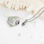 Print Pet Ashes Cremation Angel Wing Heart Pendant