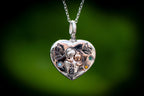 Mom and Daughter Always in My Heart Cremation Necklace