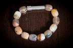 Agate Barrel Healing Bracelet for Hair Fur or Ash