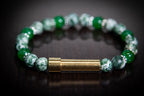 Jade and Tree Agate Healing Bracelet for Hair Fur or Ash