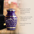 Majestic Purple Keepsake Urns – Tiny, Small & Mini Keepsake Urns for Ashes | Cremation Keepsakes