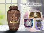 Bronze Cross Cremation Urns for Human Ashes - Large Adult Funeral Urn