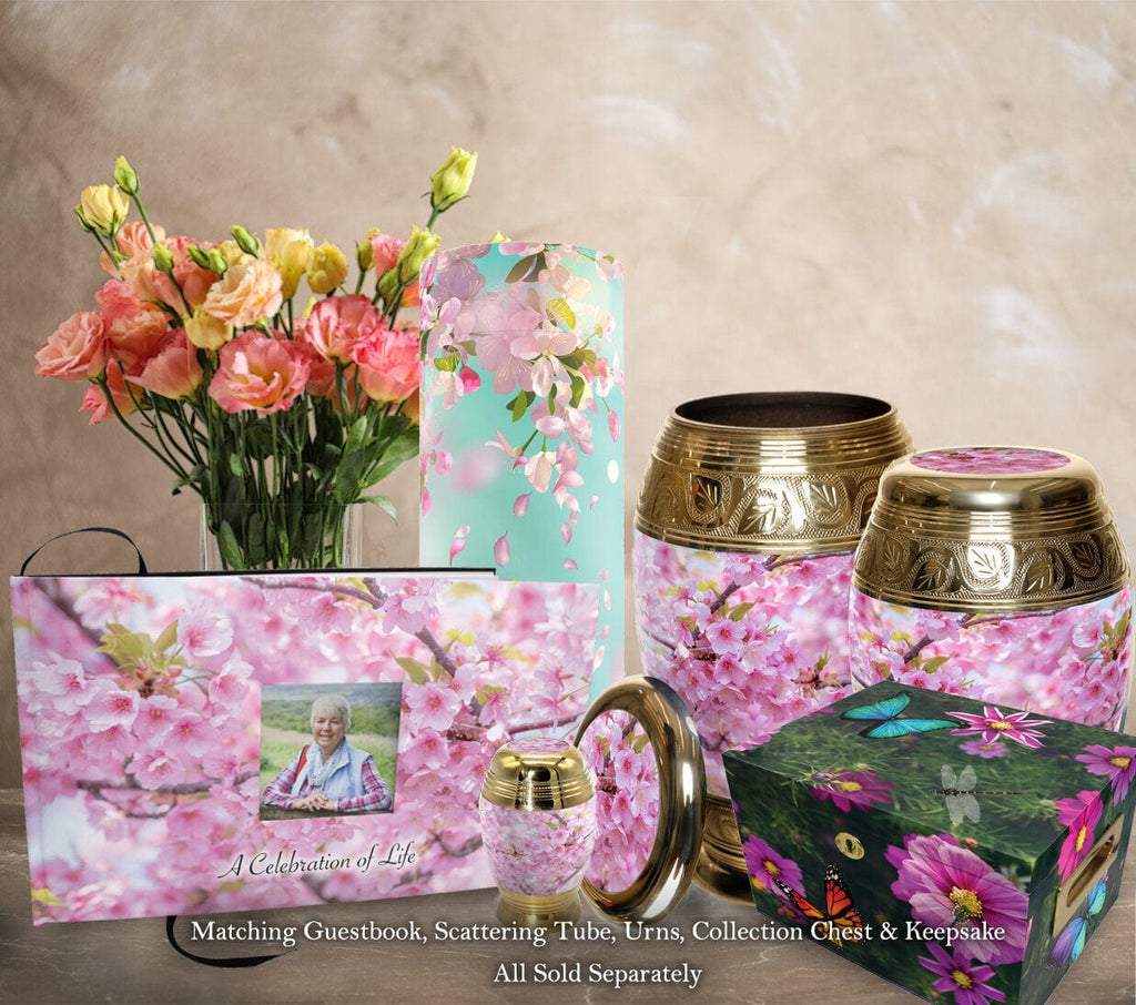 Cherry Blossom Keepsake Urns – Tiny, Small & Mini Keepsake Urns for Ashes | Cremation Keepsakes