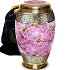 Cherry Blossom Extra Large Urn or Companion Urn – Extra Large Urns for Human Ashes | XL Urn & XXL Urn