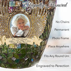 Gold Cracked Glass Cremation Urns for Human Ashes - Large Adult Funeral Urn