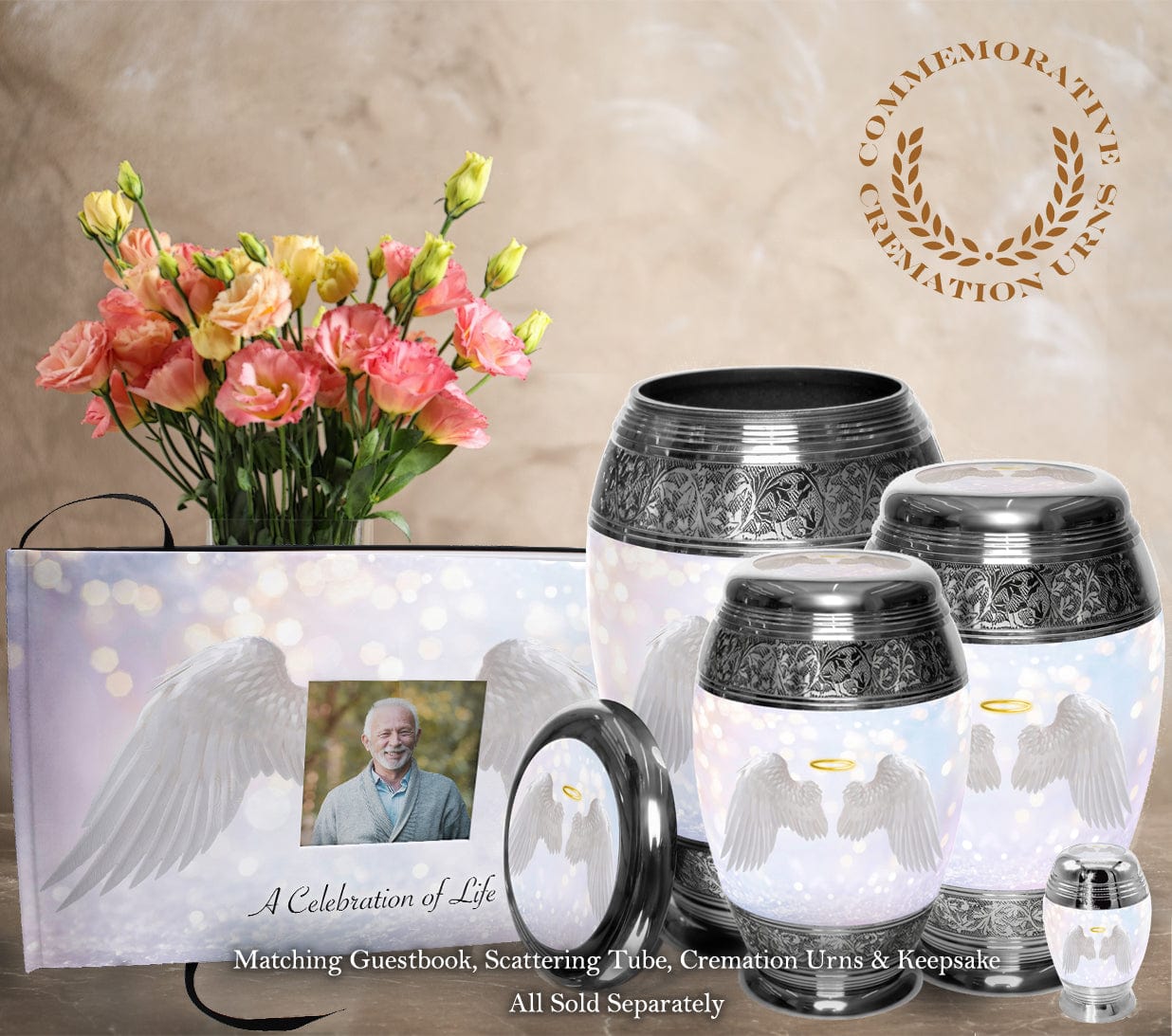 Guardian Angel Keepsake Urns – Tiny, Small & Mini Keepsake Urns for Ashes | Cremation Keepsakes