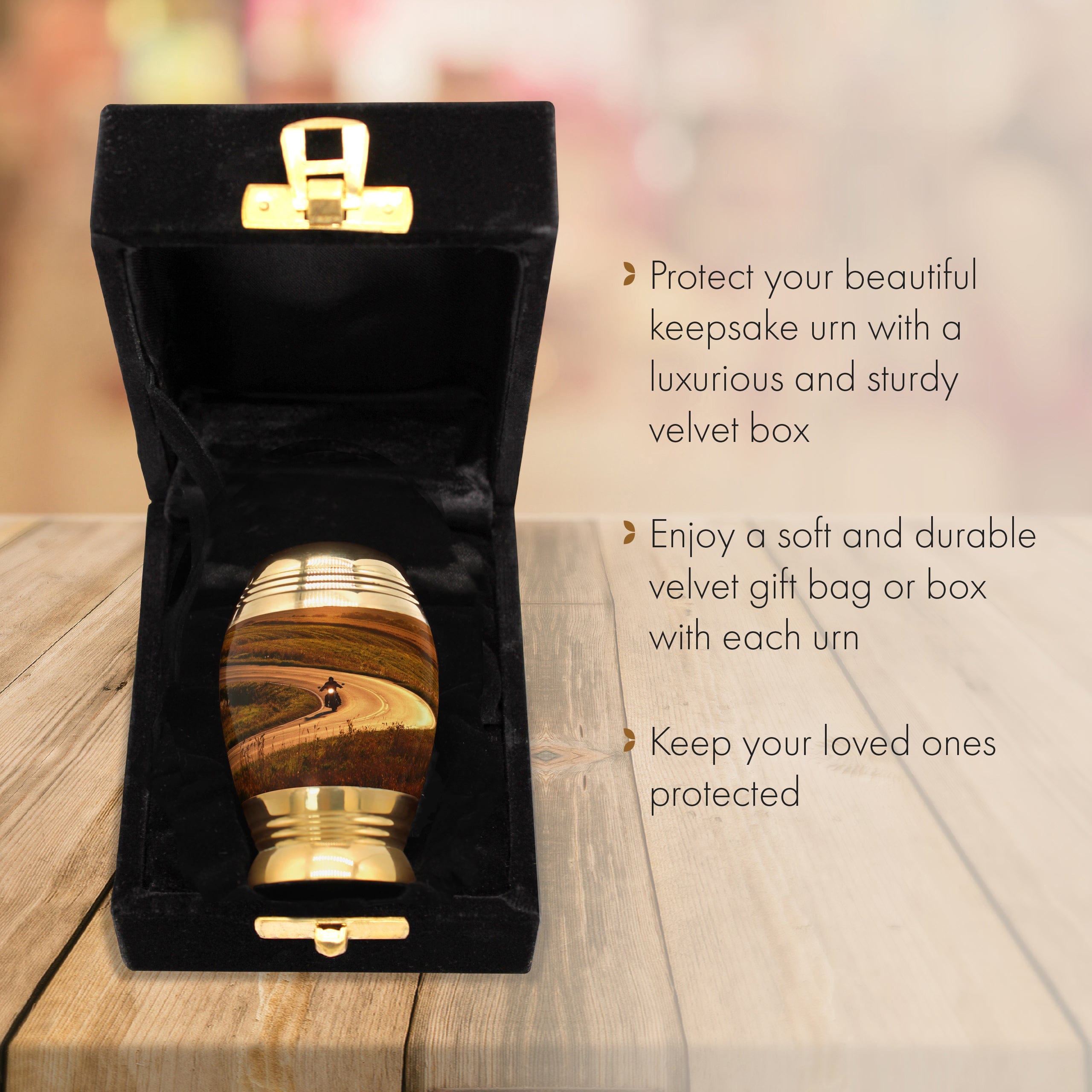 Highway to Heaven Motorcycle Keepsake Urns – Tiny, Small & Mini Keepsake Urns for Ashes | Cremation Keepsakes