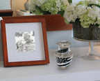 Air Force Tiger Stripe Flag Military Extra Large Urn or Companion Urn – Extra Large Urns for Human Ashes | XL Urn & XXL Urn