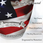 American Flag Extra Large Urn or Companion Urn – Extra Large Urns for Human Ashes | XL Urn & XXL Urn