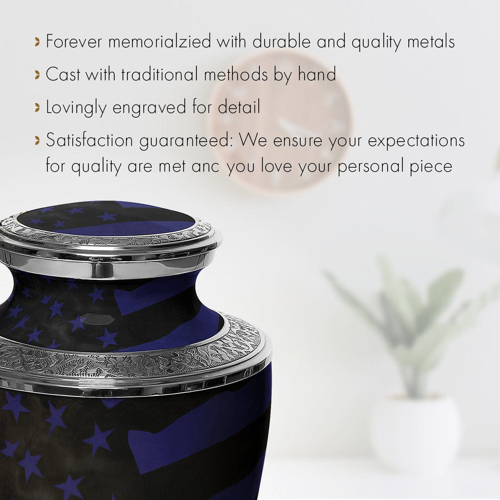 US Coast Guard Cremation Urns for Human Ashes - Large Adult Funeral Urn