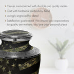 Digital Camouflage Flag Military Cremation Urns for Human Ashes - Large Adult Funeral Urn