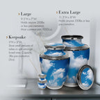 Heavenly Clouds Keepsake Urns – Tiny, Small & Mini Keepsake Urns for Ashes | Cremation Keepsakes