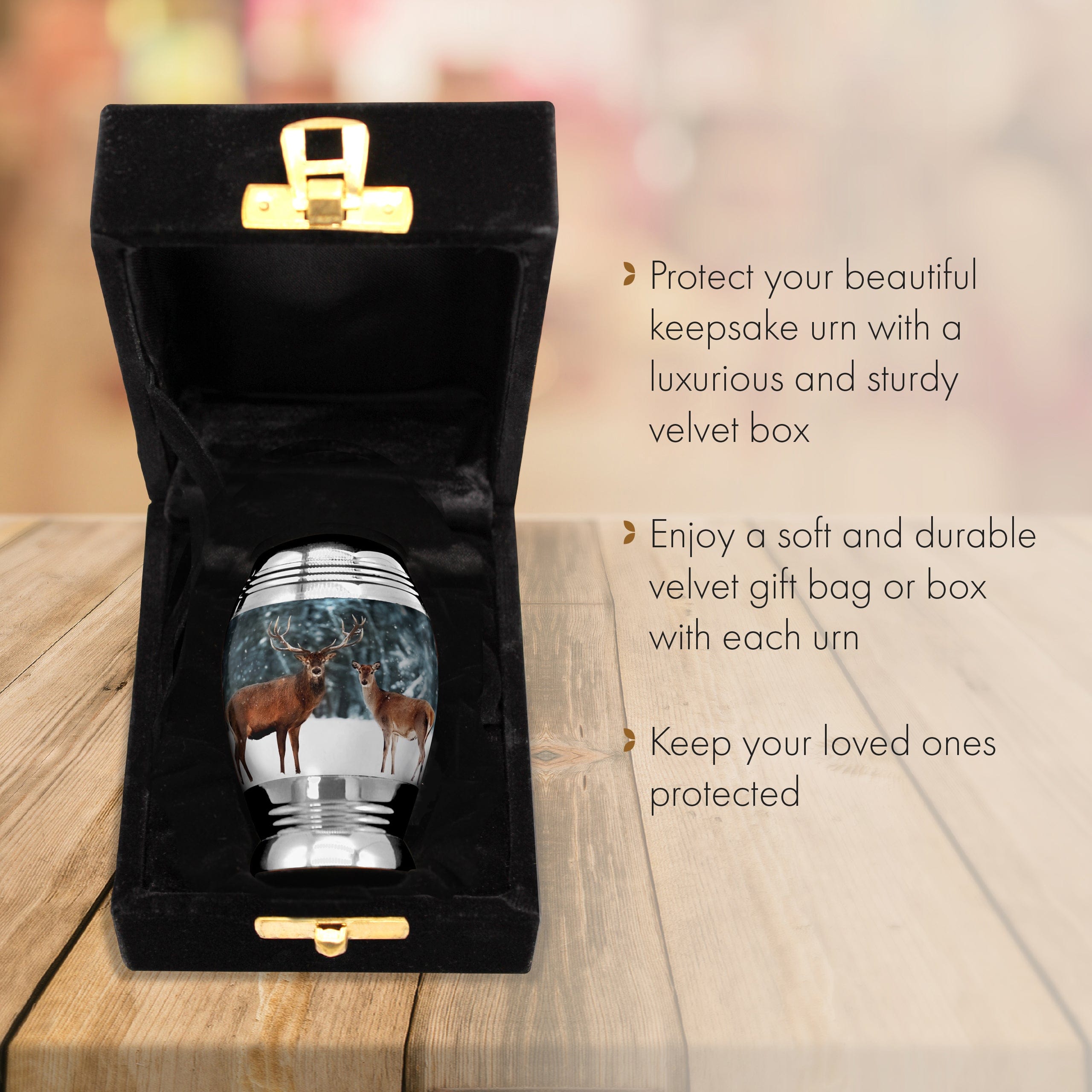 Divine Deer Keepsake Urns – Tiny, Small & Mini Keepsake Urns for Ashes | Cremation Keepsakes
