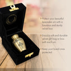 Love of Christ Gold Cross Extra Large Urn or Companion Urn – Extra Large Urns for Human Ashes | XL Urn & XXL Urn