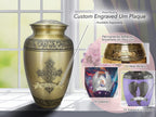 Love of Christ Gold Cross Extra Large Urn or Companion Urn – Extra Large Urns for Human Ashes | XL Urn & XXL Urn