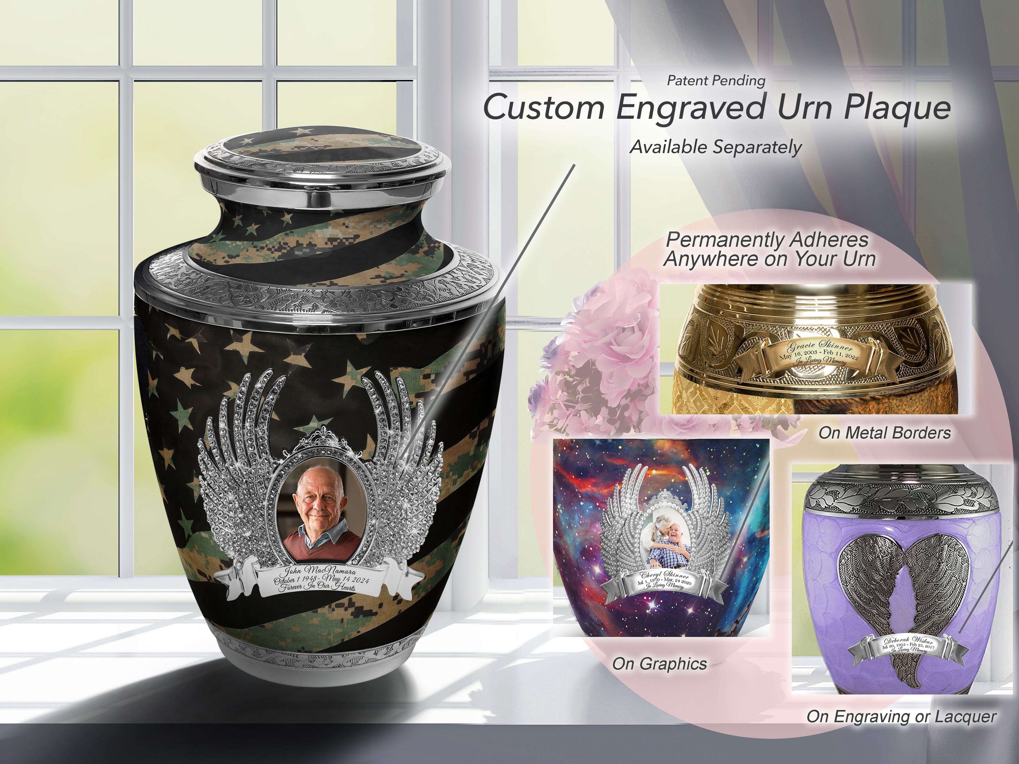 Marine Woodland Extra Large Urn or Companion Urn – Extra Large Urns for Human Ashes | XL Urn & XXL Urn