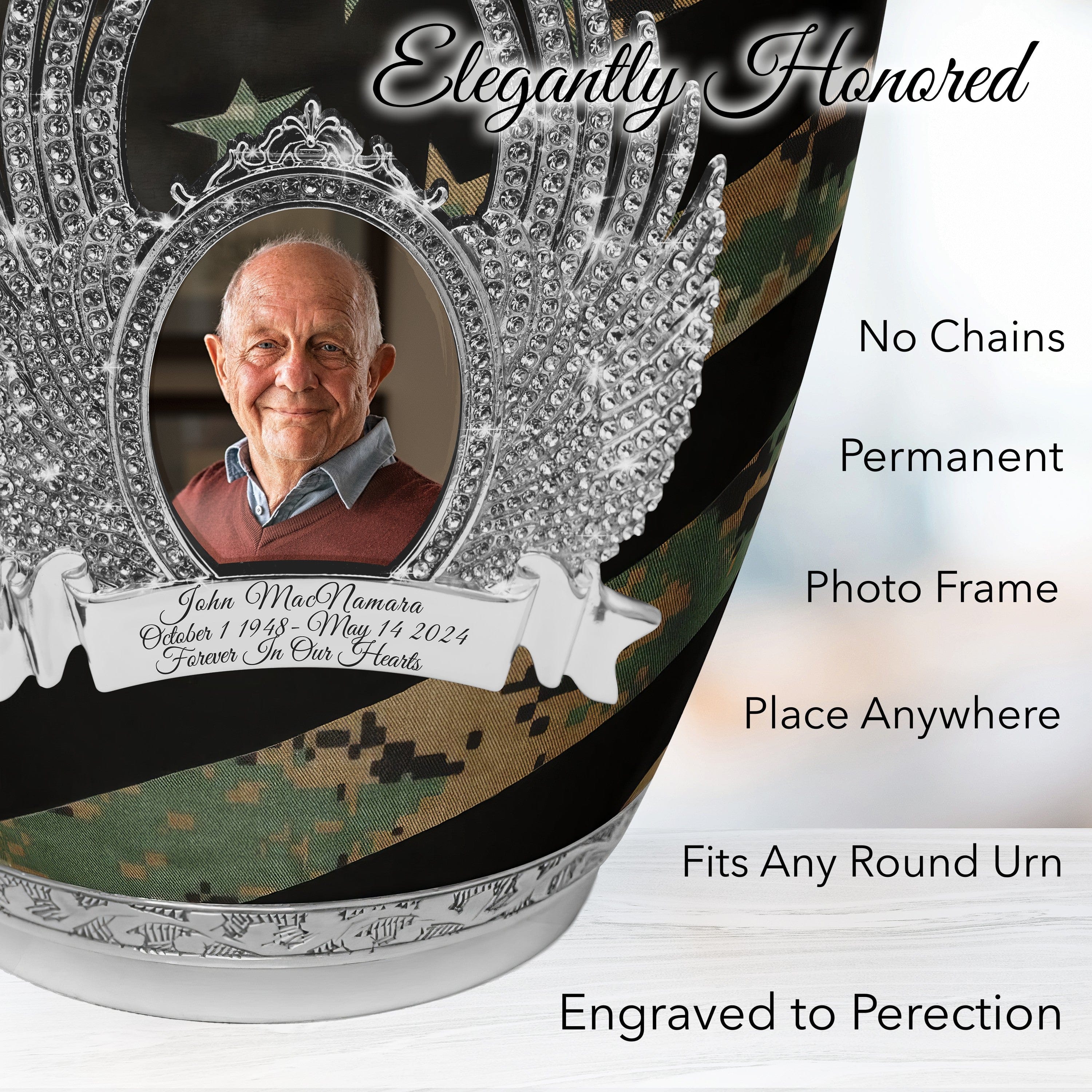 Marine Woodland Extra Large Urn or Companion Urn – Extra Large Urns for Human Ashes | XL Urn & XXL Urn