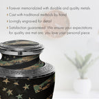 Marine Woodland Extra Large Urn or Companion Urn – Extra Large Urns for Human Ashes | XL Urn & XXL Urn