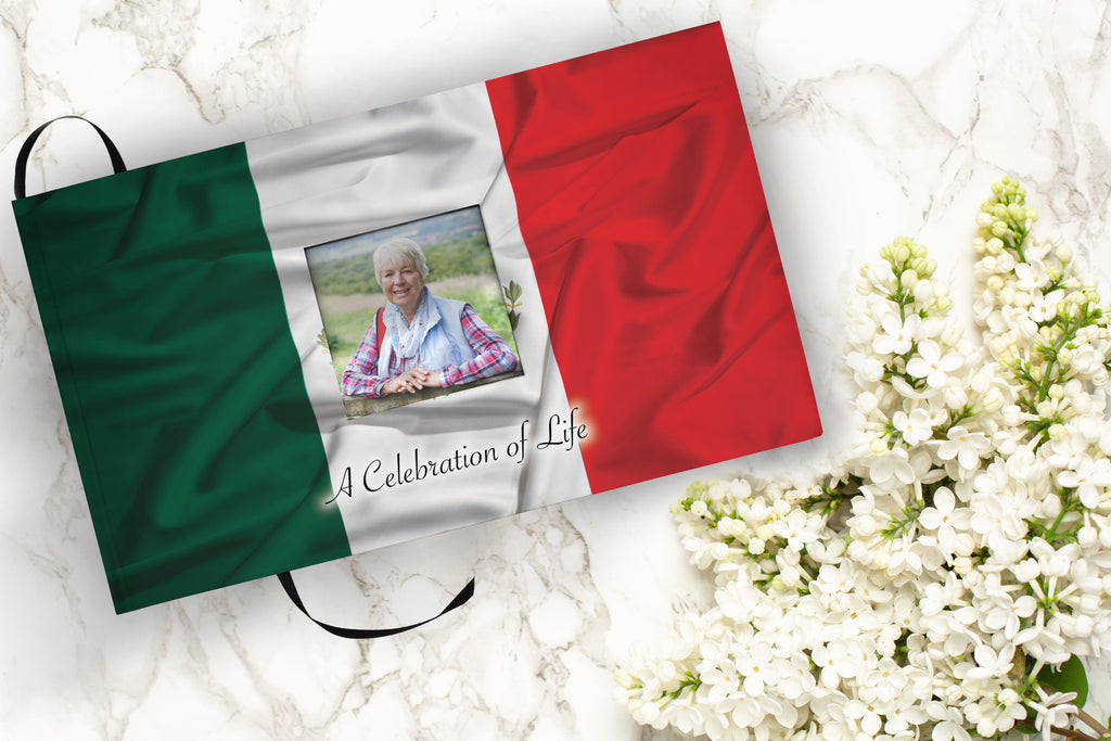 Mexican Flag Cremation Urns for Human Ashes - Large Adult Funeral Urn