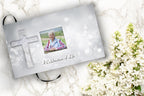 Love of Christ White Cross Cremation Urns for Human Ashes - Large Adult Funeral Urn