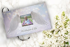 White Loving Angel Extra Large Urn or Companion Urn – Extra Large Urns for Human Ashes | XL Urn & XXL Urn