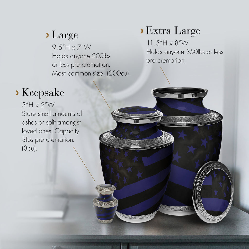 US Coast Guard Extra Large Urn or Companion Urn – Extra Large Urns for Human Ashes | XL Urn & XXL Urn