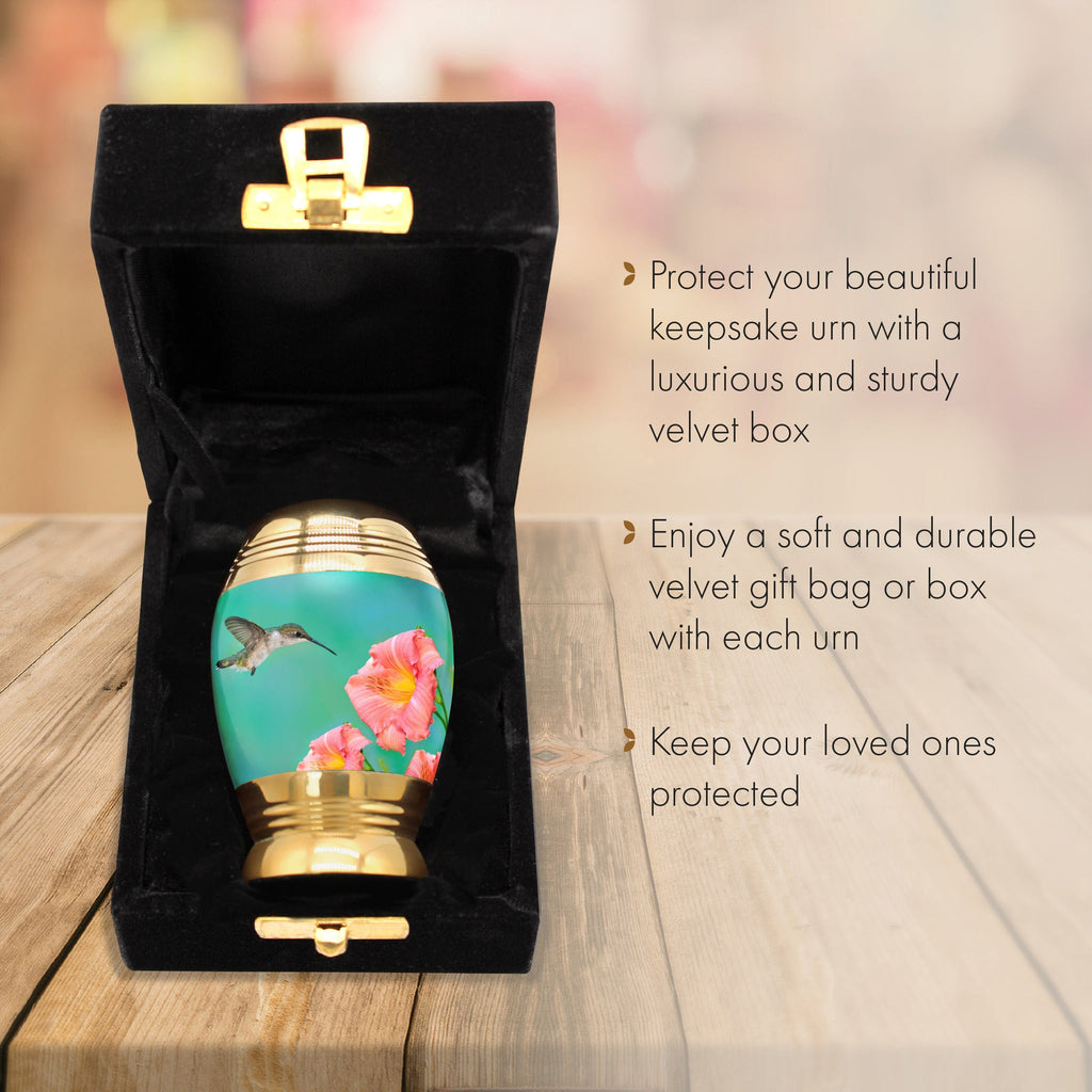 Hummingbird Cremation Urns for Human Ashes - Large Adult Funeral Urn