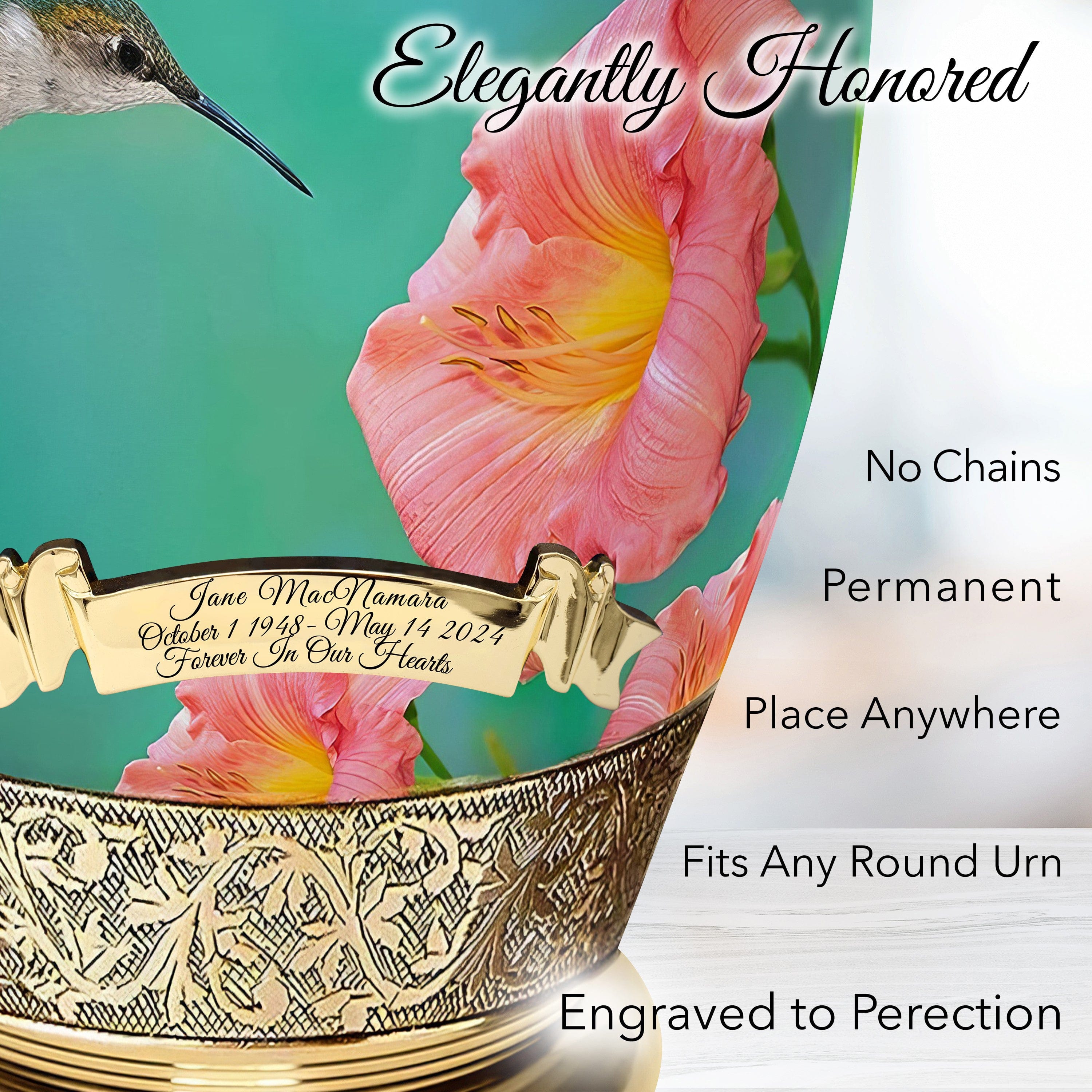 Hummingbird Cremation Urns for Human Ashes - Large Adult Funeral Urn