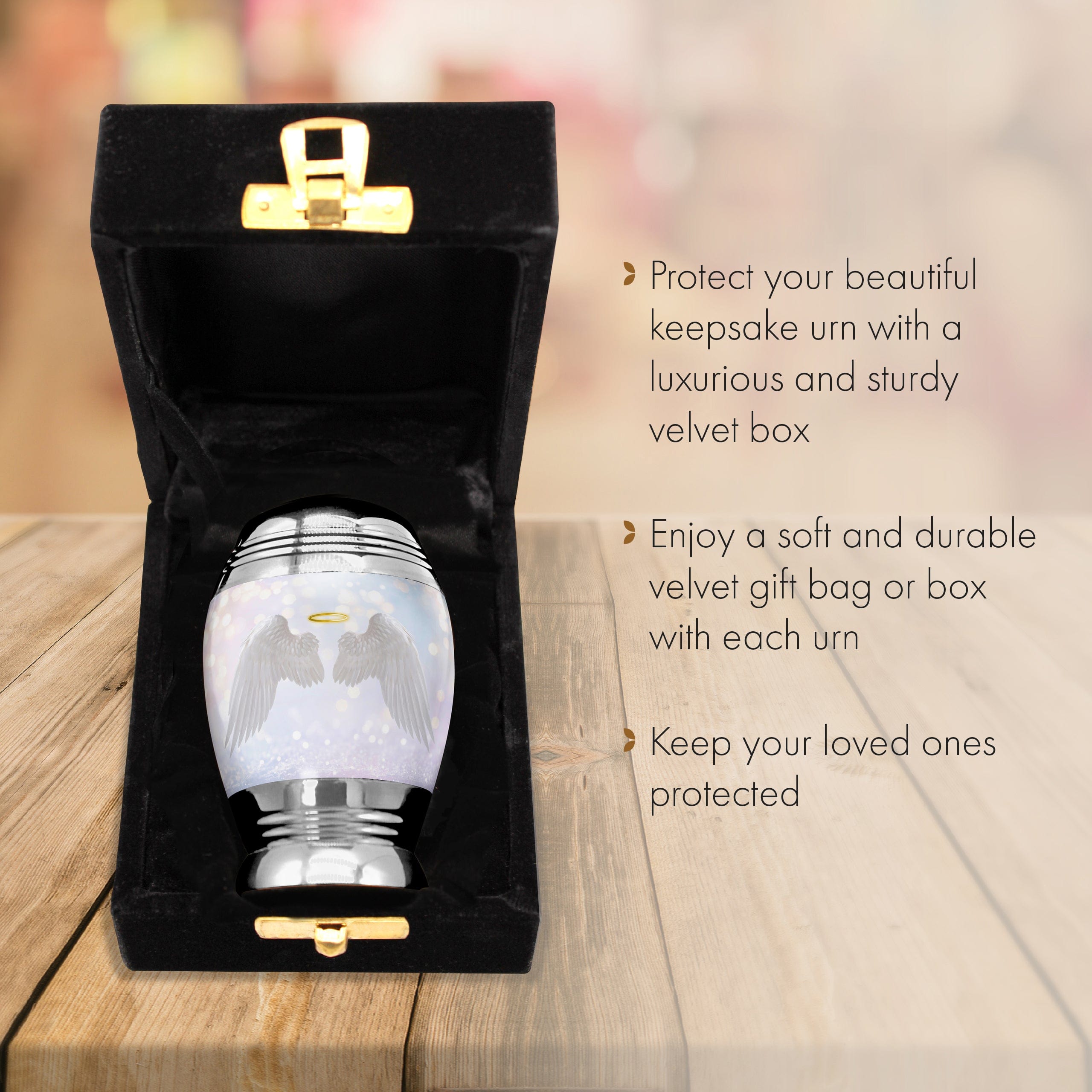 Guardian Angel Keepsake Urns – Tiny, Small & Mini Keepsake Urns for Ashes | Cremation Keepsakes