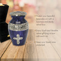 Love of Christ Purple Cross Keepsake Urns – Tiny, Small & Mini Keepsake Urns for Ashes | Cremation Keepsakes