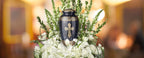 Love of Christ Black Cross Cremation Urns for Human Ashes - Large Adult Funeral Urn