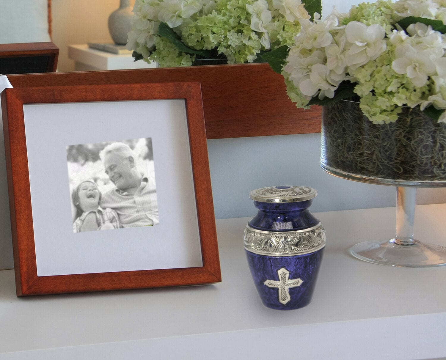 Love of Christ Purple Cross Keepsake Urns – Tiny, Small & Mini Keepsake Urns for Ashes | Cremation Keepsakes