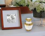 Marble Elegance White Extra Large Urn or Companion Urn – Extra Large Urns for Human Ashes | XL Urn & XXL Urn