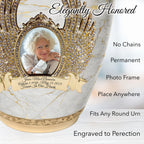 Marble Elegance White Extra Large Urn or Companion Urn – Extra Large Urns for Human Ashes | XL Urn & XXL Urn