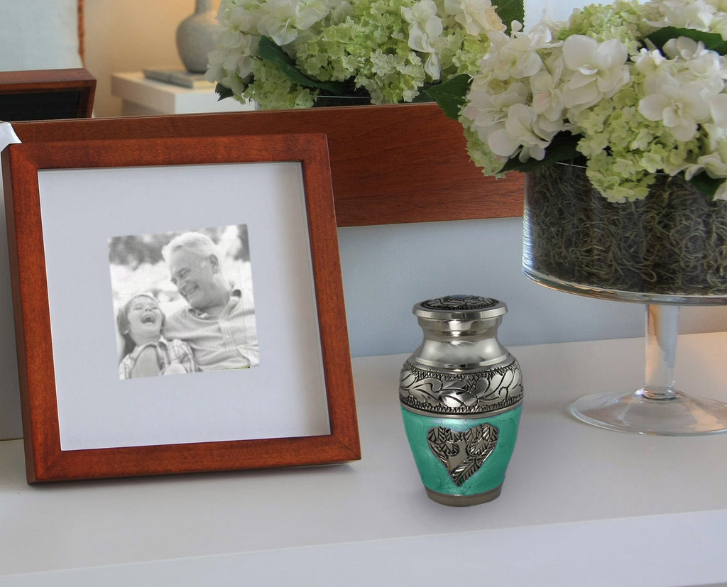 Green Loving Angel Keepsake Urns – Tiny, Small & Mini Keepsake Urns for Ashes | Cremation Keepsakes