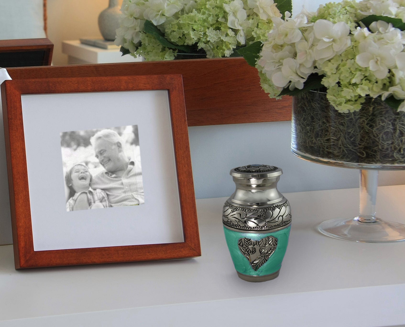 Green Loving Angel Keepsake Urns – Tiny, Small & Mini Keepsake Urns for Ashes | Cremation Keepsakes