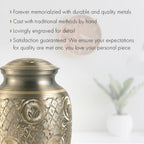 Platinum Majestic Radiance Extra Large Urn or Companion Urn – Extra Large Urns for Human Ashes | XL Urn & XXL Urn