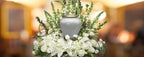 White Sparkling Cremation Urns for Human Ashes - Large Adult Funeral Urn