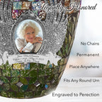 Silver Cracked Glass Cremation Urns for Human Ashes - Large Adult Funeral Urn
