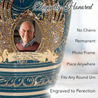 Teal Majestic Radiance Cremation Urns for Human Ashes - Large Adult Funeral Urn