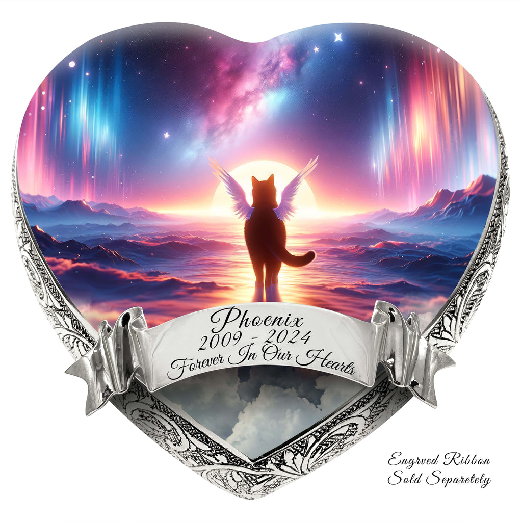 Astral Aurora Cat Urns for Ashes & Cat Cremation Urn