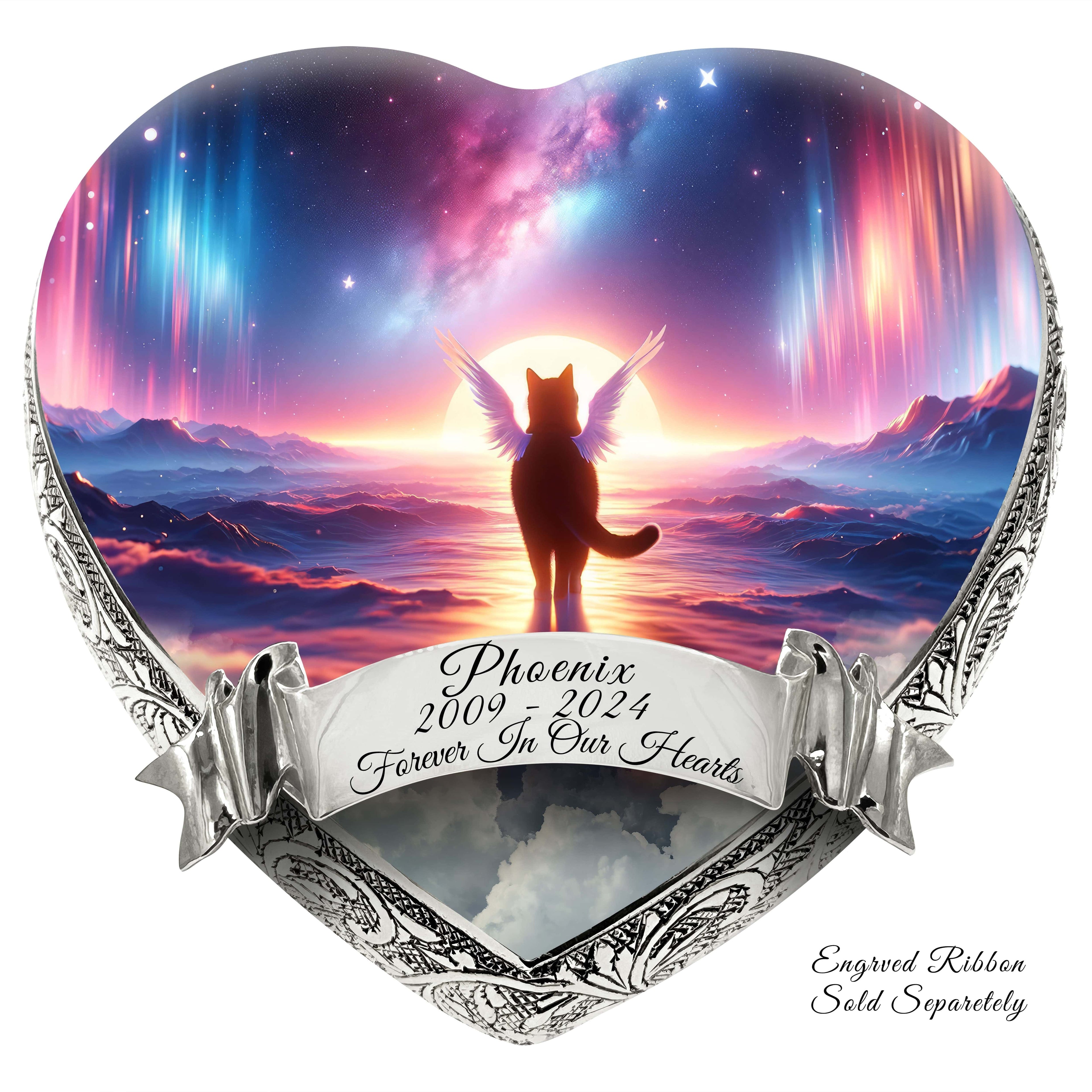 Astral Aurora Cat Urns for Ashes & Cat Cremation Urn
