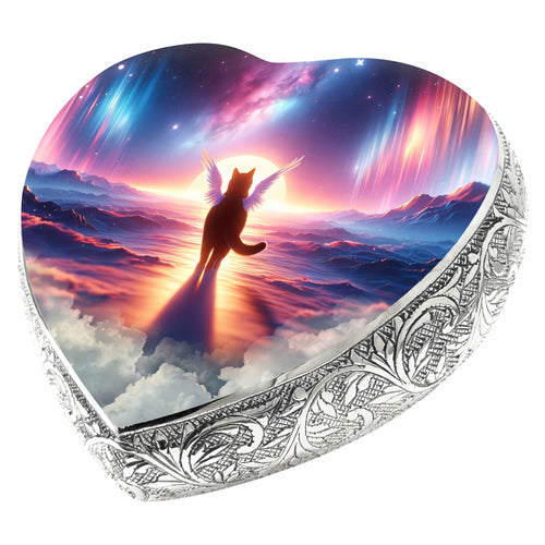 Astral Aurora Cat Urns for Ashes & Cat Cremation Urn