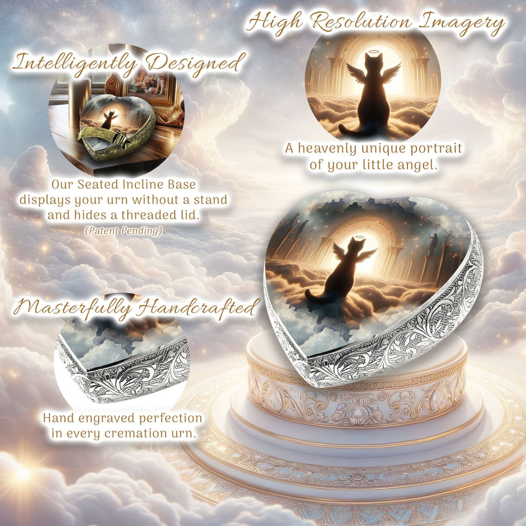 Astral Essence Cat Urns for Ashes & Cat Cremation Urn