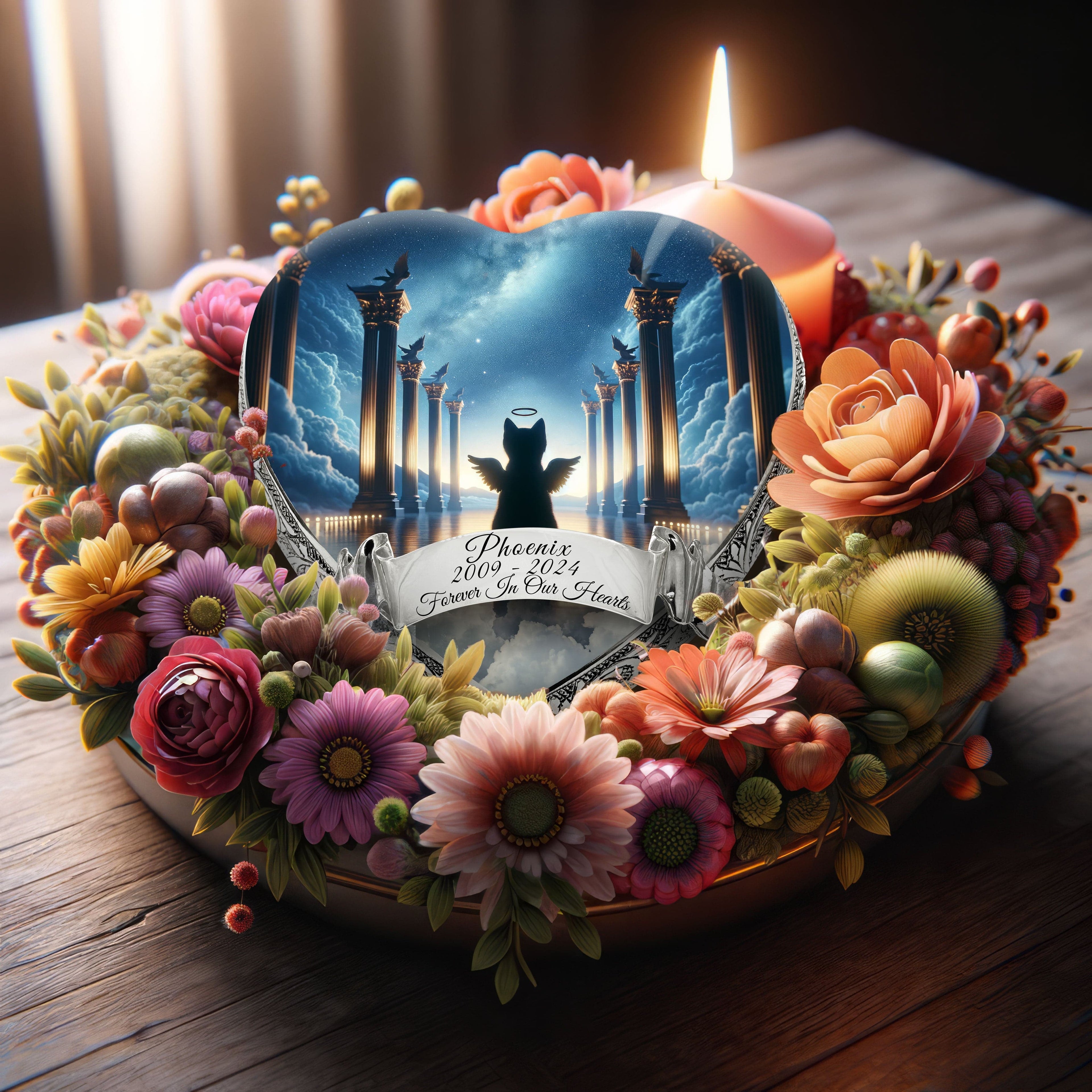 Celestia's Charm Cat Urns for Ashes & Cat Cremation Urn
