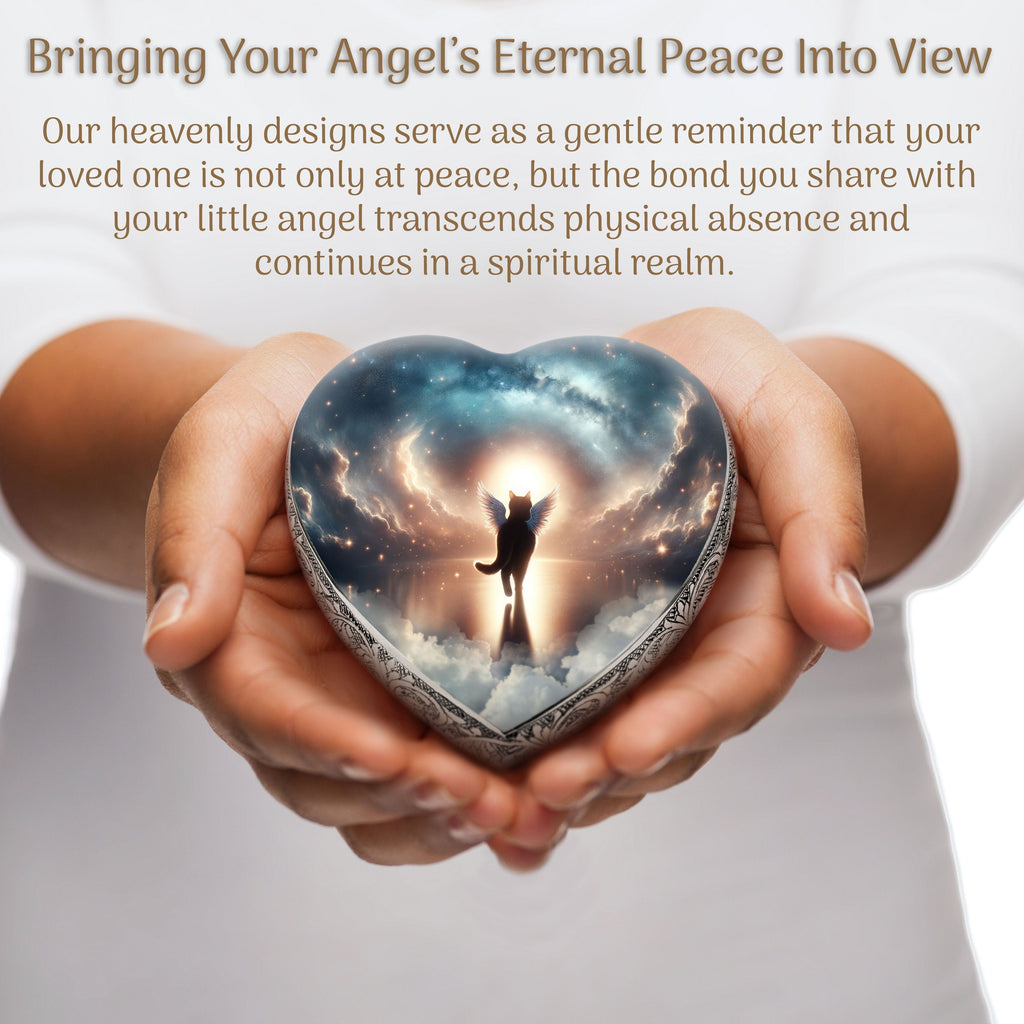 Celestial Symphony Cat Urns for Ashes & Cat Cremation Urn
