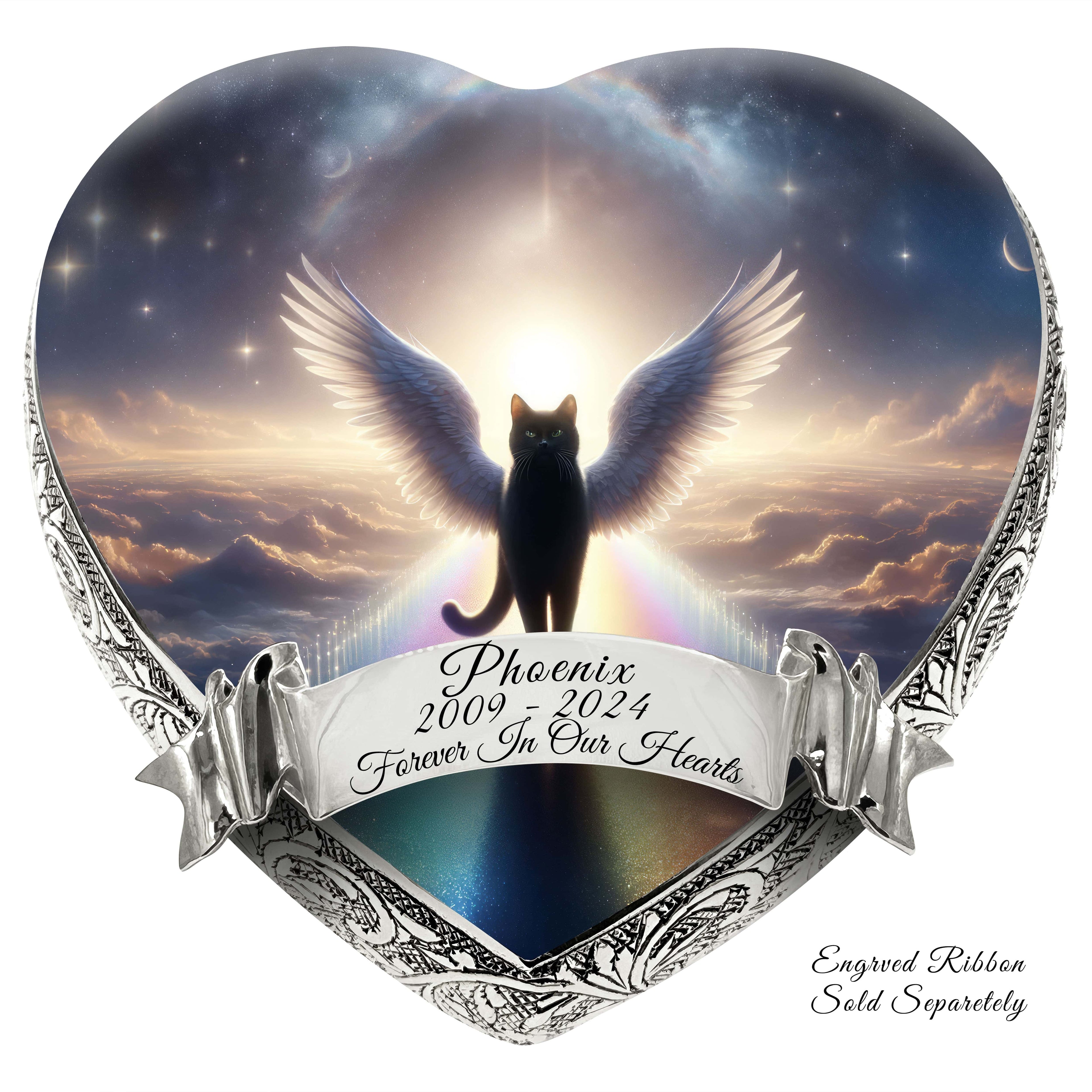 Heavenly Harmony Cat Urns for Ashes & Cat Cremation Urn