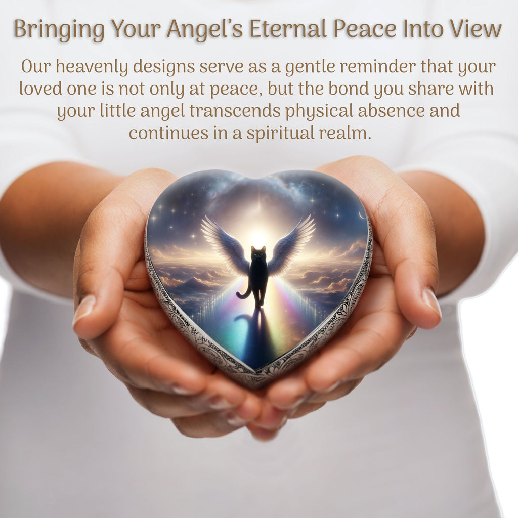 Heavenly Harmony Cat Urns for Ashes & Cat Cremation Urn