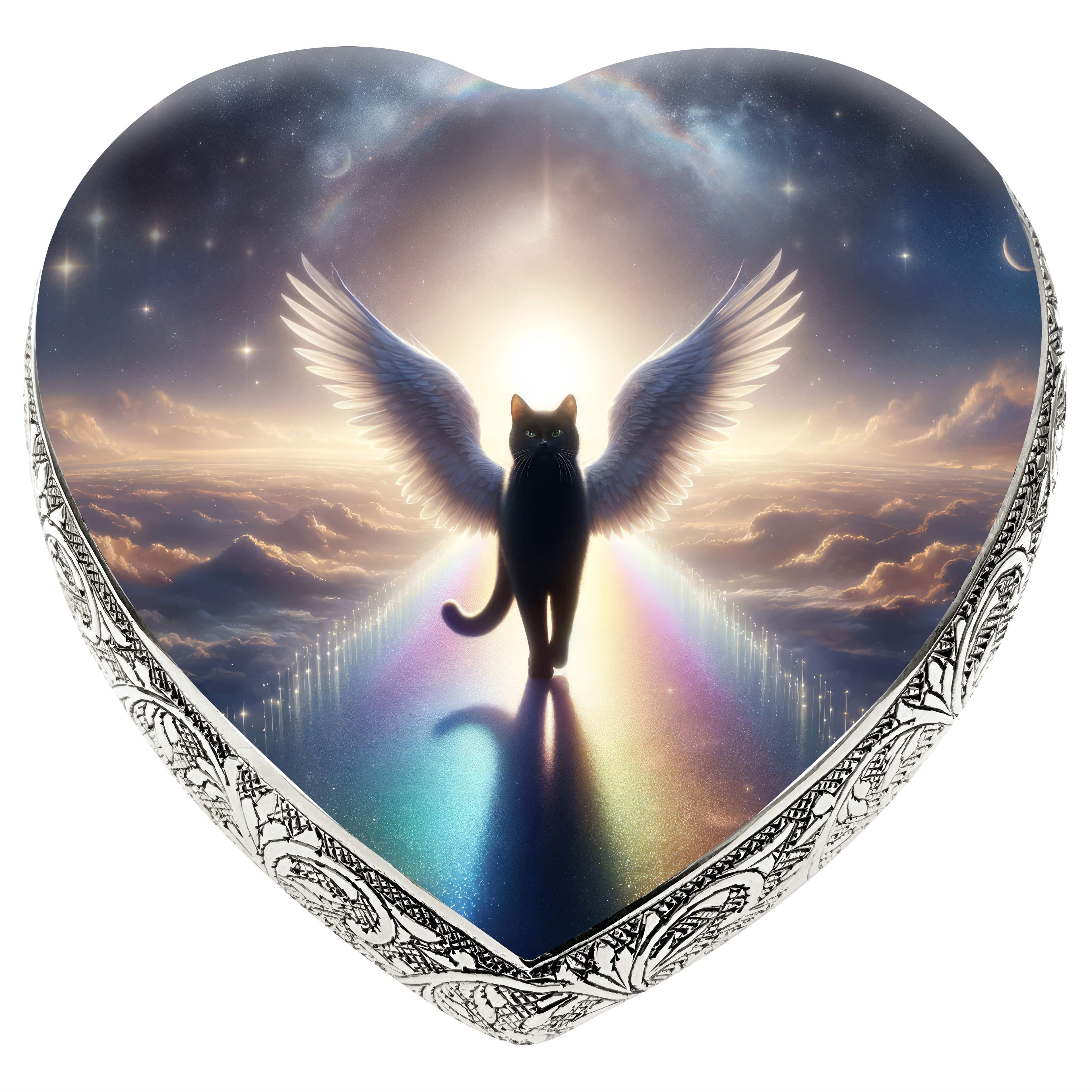 Heavenly Harmony Cat Urns for Ashes & Cat Cremation Urn